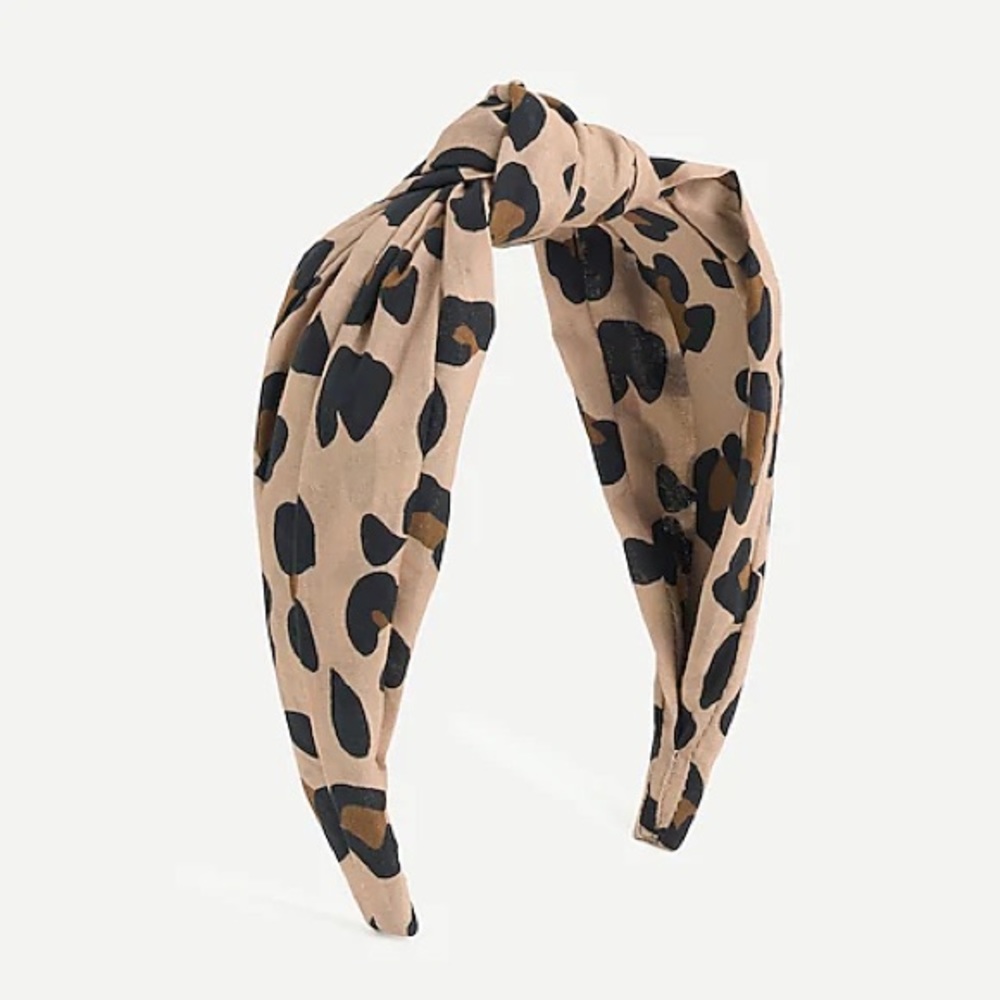 J Crew Leopard Knot Headband